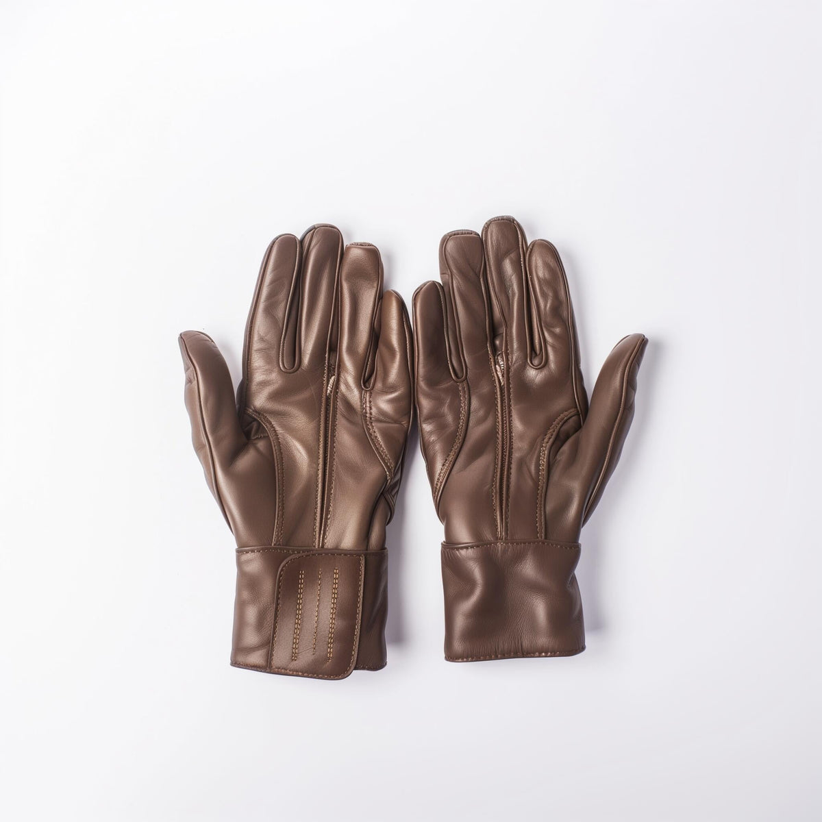 Brown Leather Work & Cleaning Gloves